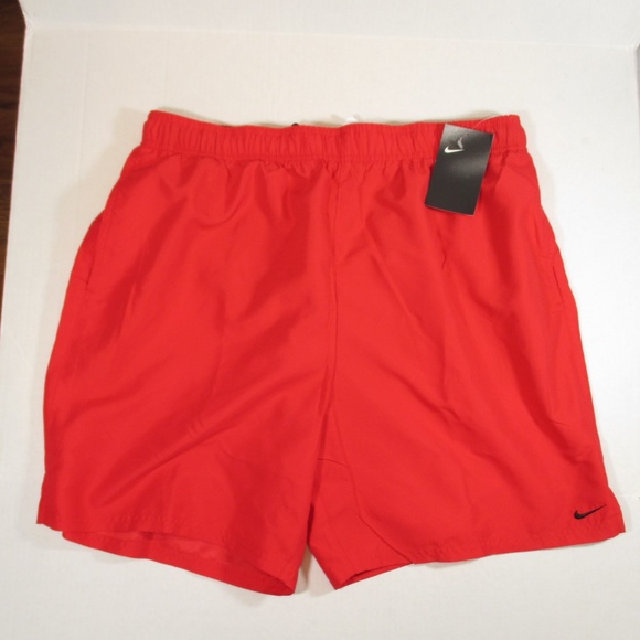red nike shorts